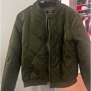 Bomber Jacket from shein size L true to size. Fitted style.